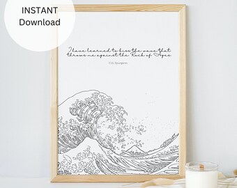 Christian Wall Art Printable Gift for Christian Home Decor Art Print Instant Download Famous Christian Quote C.H. Spurgeon Charles Spurgeon