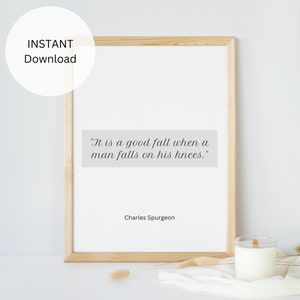 Minimalist Home Decor Minimalist Print Christian Home Decor Christian Print Christian Wall Art Instant Download Charles Spurgeon CH Spurgeon
