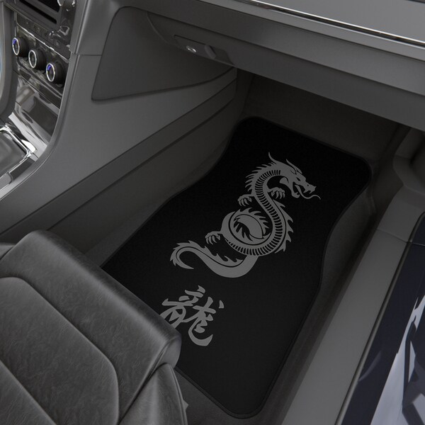 Car Floor Mats Dragon Etsy