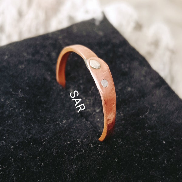 Small Pure Copper Band Ring Arthritis Ring, Ring For Women Or Men Ring, Handmade Ring, Thick Copper Ring, Copper Jewelry, Gift for her Ring.