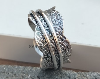 Spinner Ring in Sterling Silver Handmade Ring