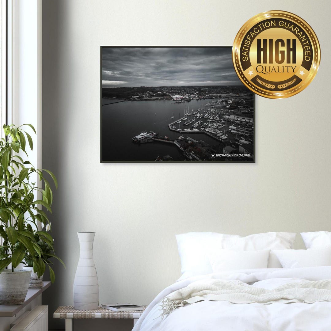 British Shipyard Union Jack Framed Poster Isle of Wight Maritime