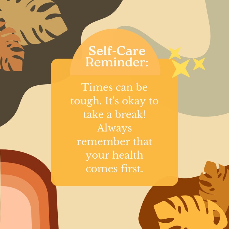 Self Care Awareness & Tips Template, Self Care Content, Self Love