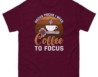 ホーカス・ポーカス コーヒー Tシャツ | カフェイン中毒者向けTシャツ