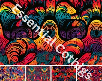Psychedelic Trippy Pattern Digital Print-Abstract Art for Home Décor- POD design-Shirt design  Unique Art-Printable Art for Instant Download