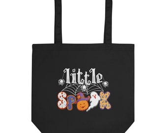 Little Spooky Tote Bag, Retro Halloween Tote Bag, Retro Fall Tote Bag, Fall Tote Bag
