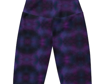 Space Tie Dye Biker Shorts | Women's Workouts short