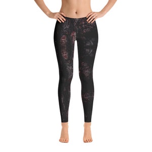 Wood Pattern Leggings | Workout pants | Workout tights | Patterned tights | Loungewear | Sleep wear | Workout clothes