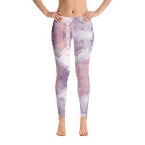 Abstract Marble Leggings | Workout tights | Loungewear
