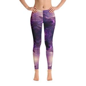 Abstract Space Themed Leggings | Workout tights | loungewear