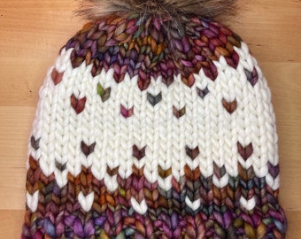 Winterfell Beanie 2.0 Hand Knit Merino Wool Hat Made to Order