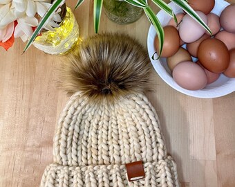 Hand Knit Hat Made to Order, Merino Wool Beanie, Luxury Knit Hat, Merino Wool Toque