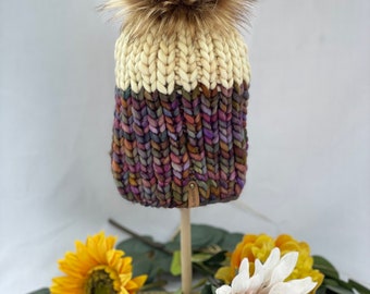 Nokhu Beanie Hand Knit Merino Wool Hat Made to Order