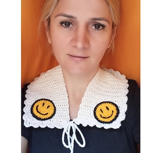 Crochet collar, romantic collar, crochet peter pan collar, crochet accessories, gift accessories, handknit neckpiece, gift for her