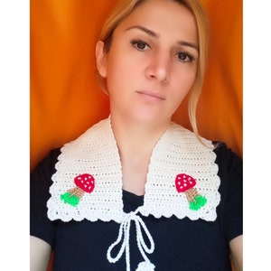 Crochet collar, romantic collar, crochet peter pan collar, crochet accessories, gift accessories, vintage style, handknit neckpiece