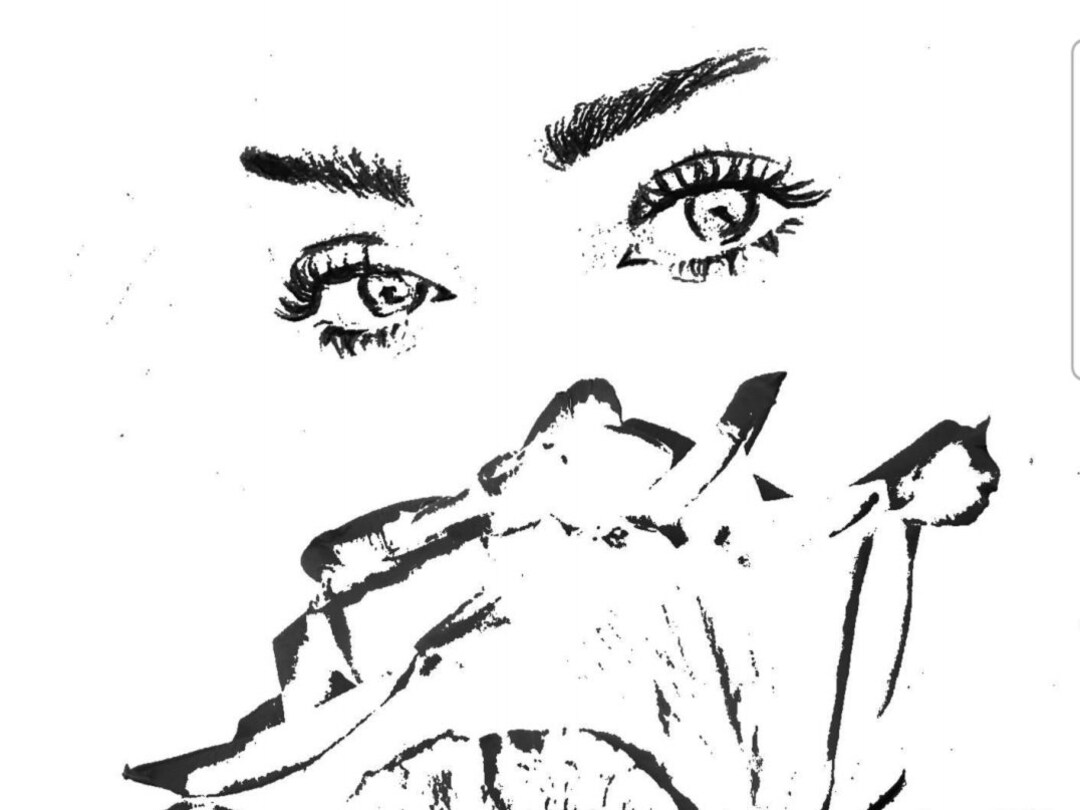Girl Eyes Printable Drawing Etsy Girl eyes printable drawing etsy