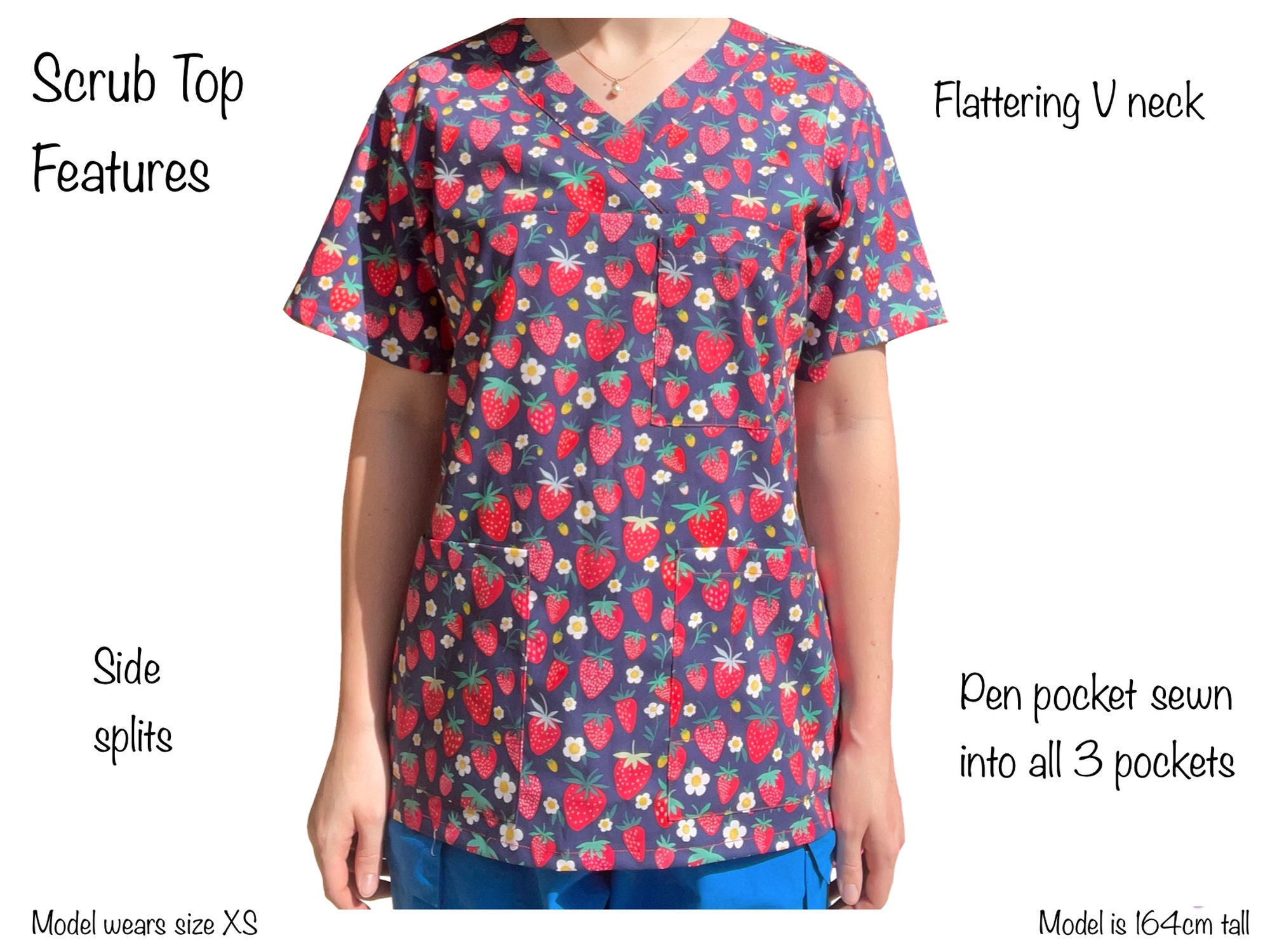 SCRUB TOPS. 100 Cotton. for All Healthcare and Medical Etsy