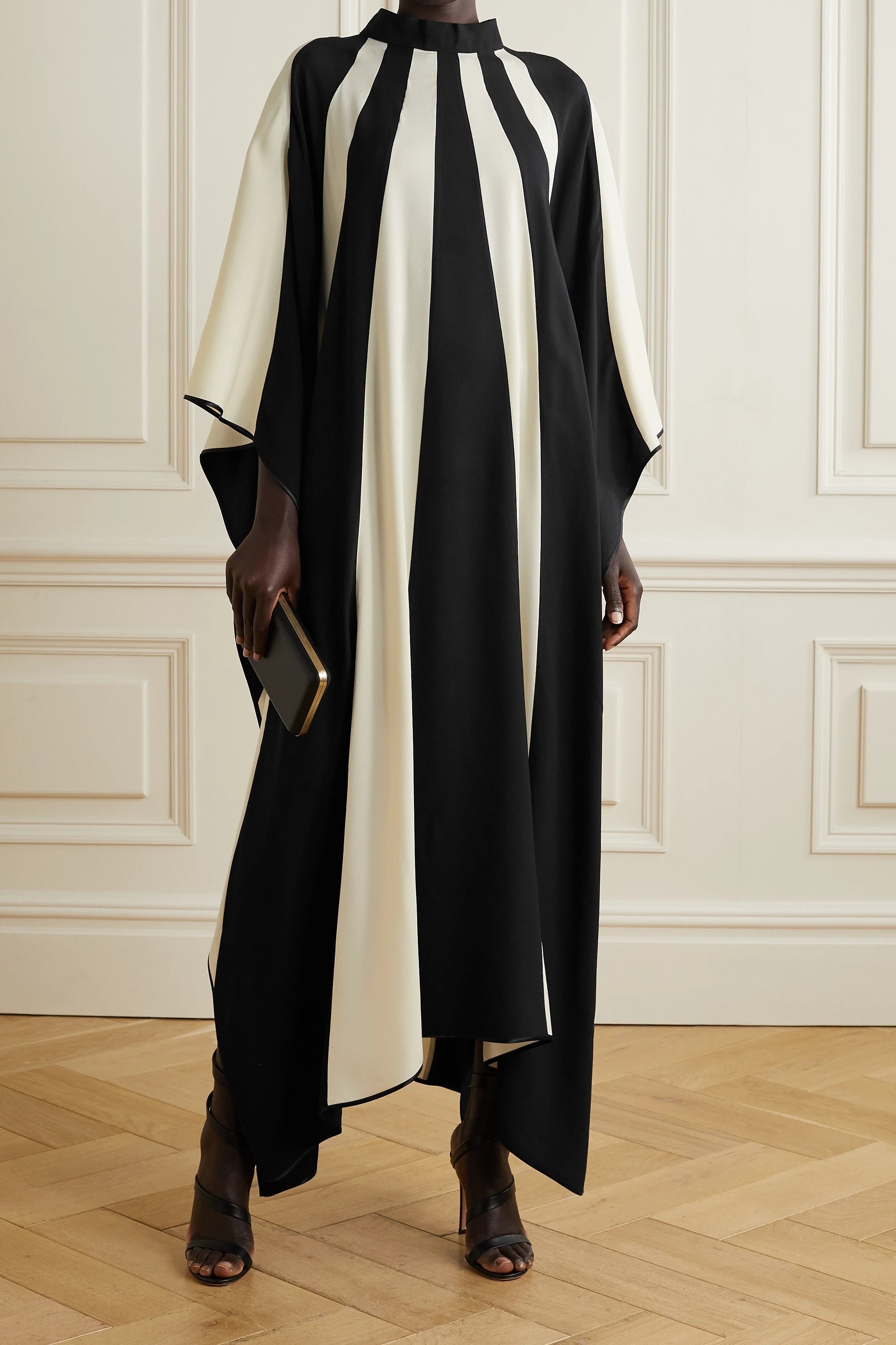 Beautiful Soft Silk Crepe Kaftan Indian Long Kaftan Dress Maxi