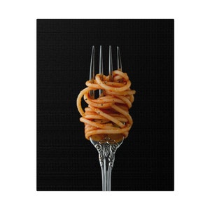Spaghetti al dente - Matte Canvas, Stretched, 0.75&quot;