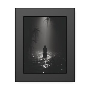 Dark River - Halloween Art Prints, Haunting Ghost, Halloween Decor - Framed Paper Posters