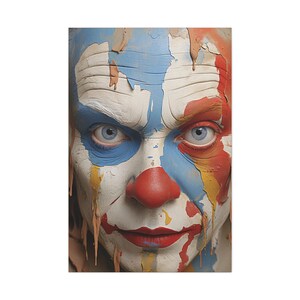 Clown Halloween Wall Art,  - Matte Canvas, Stretched, 1.25&quot;