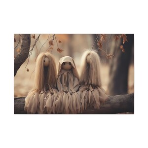 Decorazione di Halloween, fantasma inquietante, stampa di fantasmi della foresta, regalo - Tela opaca, tesa, 1,25&quot;