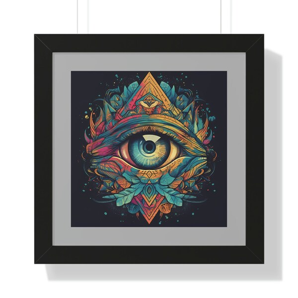 The Eye of All Knowing - Framed Horizontal Poster