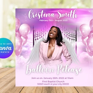 Instagram memorial flyer, Instagram Balloon Release flyer
