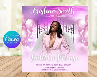 Instagram memorial flyer, Instagram Balloon Release flyer