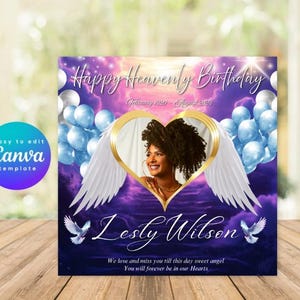 Happy Heavenly Birthday Memorial Flyer