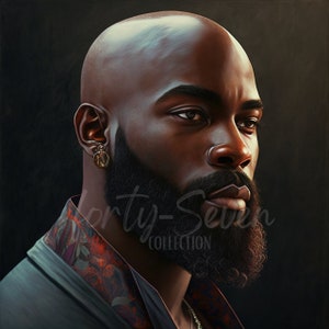 Handsome Black Dude with Beard Digital Download