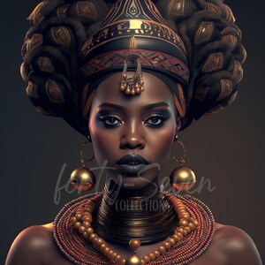 African Goddess Black Elegance Digital Download