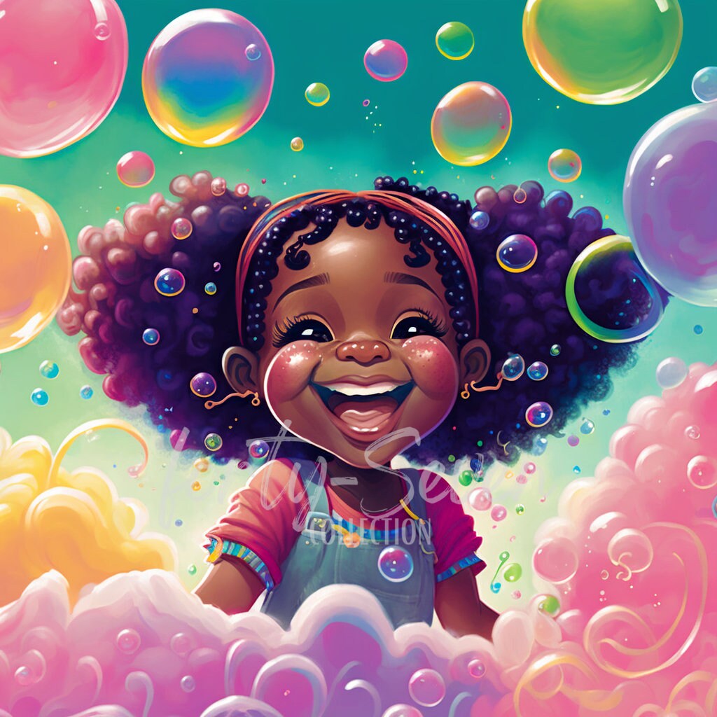 Bubbles Birthday Digital Download Etsy