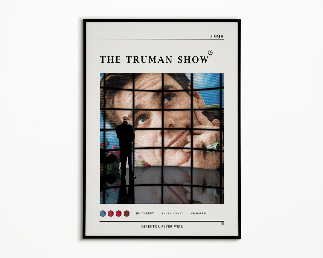 The Truman Show Movie Poster / Modern Movie Poster Print / the Etsy