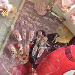 Press on nails-pink bunny