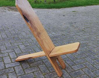 Viking chair made of oak "Rustic II"