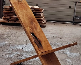 Viking chair made of oak - "Rustic variant"