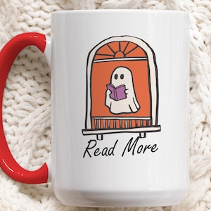 Niedliche Halloween-Becher, freundliche Geist-Kaffeetasse, Herbst ästhetischer Akzent Becher, gruselige Saison Lehrer Geschenk, Halloween Housewarming Becher Dekor