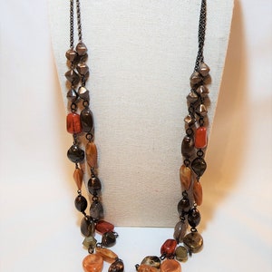 Double Strand Beaded Necklace