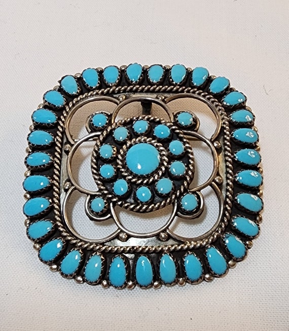 Sterling and Turquoise Pin/Pendant