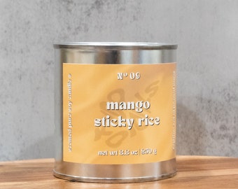 Mango Sticky Rice | KYDO STUDIO | hand-poured AAPI-scented candles, vegan, toxin-free, pure soy wax, crackling wood wick