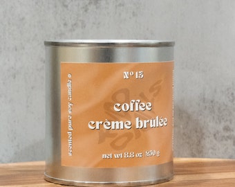 Coffee Crème Brûlée | KYDO STUDIO | hand-poured AAPI-scented candles, vegan, toxin-free, pure soy wax, crackling wood wick