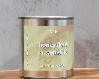 Honeydew Creamsicle | KYDO STUDIO | hand-poured AAPI-scented candles, vegan, toxin-free, pure soy wax, crackling wood wick