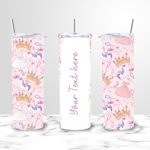 Princess Tumbler Wrap, Tumbler PNG Designs, 20oz Skinny Tumbler, Skinny Tumbler PNG, 20oz Skinny Tumbler Sublimation Designs