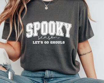 Spooky Season PNG SVG, Halloween png svg, Let's go ghouls png svg, Spooky vibes png svg, retro Halloween png, Sublimation png designs