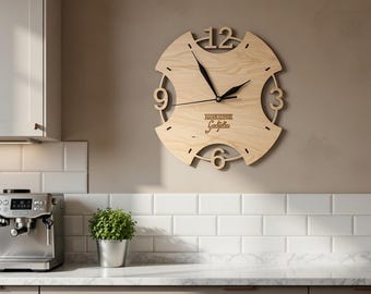 Clock template, laser cut, laser,