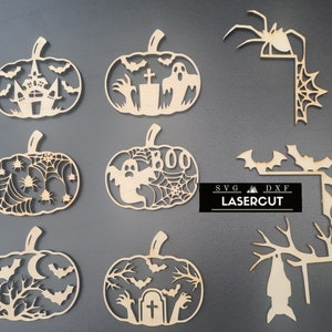 Halloween, Ghost, Spider, Bat