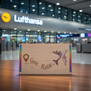 Wensvervuller, Goede reis, SVG, DXF, Laser, Lasersnijden, Geldcadeau, Verjaardag