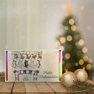 Wensvervuller, Kerstmis, SVG, DXF, Laser, Lasercut, Geldgeschenk,