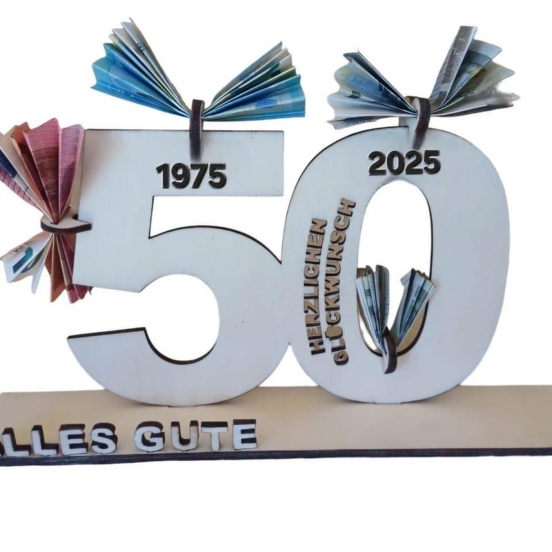 Geldgeschenke zum 50 geburtstag Etsy.de
